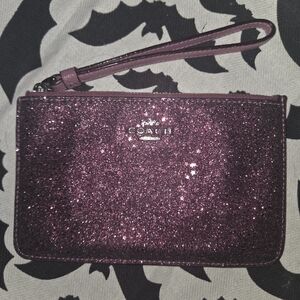Coach Sparkling Magenta Wristlet